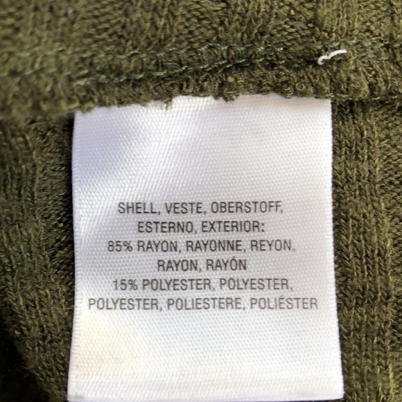 Maeve by Anthropologie Green Winterscape Long Sleeve Cowl Neck Peplum Top M - Picture 7 of 9